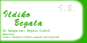 ildiko begala business card